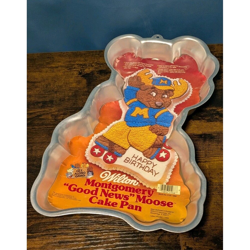 1985 Get Along Gang Wilton Montgomery "Good News" Moose Cake Pan 2105-1968